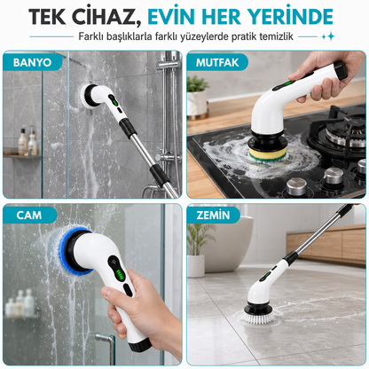 SpinnerClean Elektrikli Temizlik Fırçası