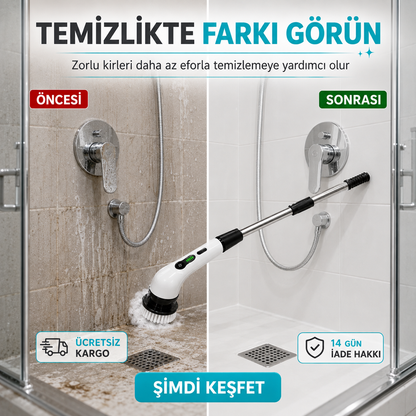 SpinnerClean Elektrikli Temizlik Fırçası